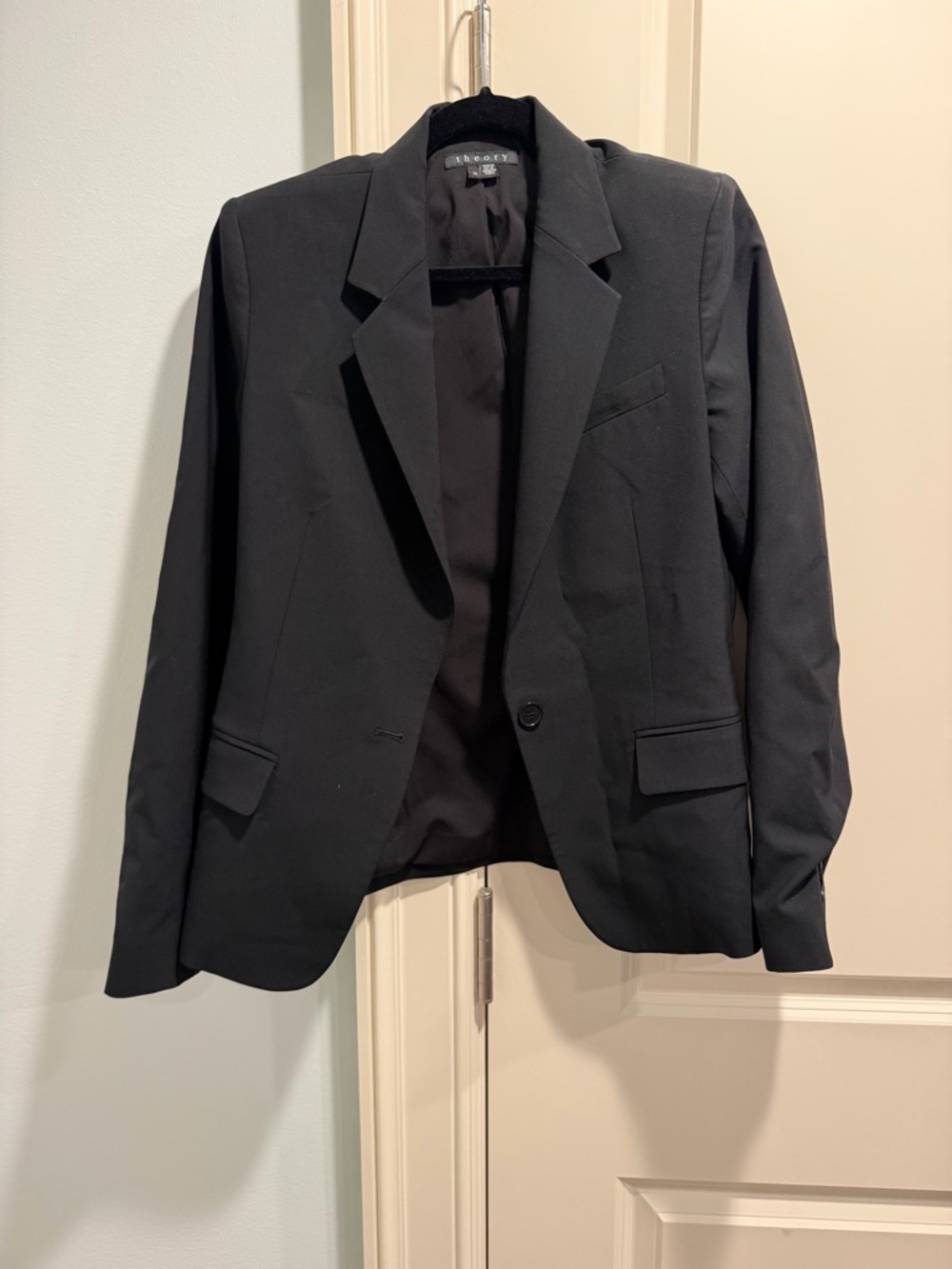 Theory Black Women's Single-Button Blazer